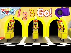 On Your Marks, Get Set, RACE! 🏃‍♀️ | Counting for Kids | ‪@Numberblocks‬