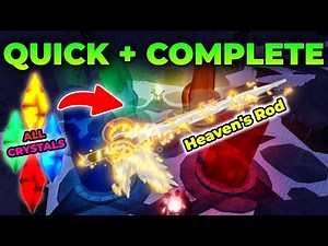 How to Get and Complete HEAVEN'S ROD (ALL CRYSTALS) In FISCH!