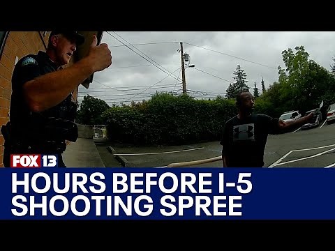 RAW: Bodycam video shows I-5 mass shooting suspect hours before spree | FOX 13 Seattle