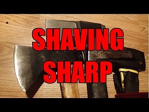 How to Sharpen an Axe or Splitting Maul