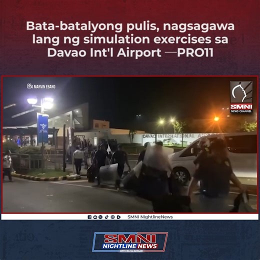 7K views · 35 reactions | Bata-batalyong pulis, nagsagawa lang ng simulation exercises sa Davao Int'l Airport ─PRO11. | via Pol Montibon | Nightline News | Facebook