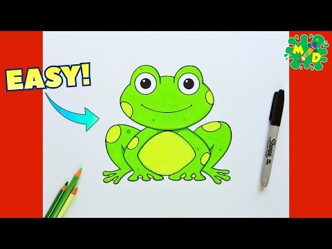 How to Draw a Cute Frog EASY! 🐸 Step-by-Step Drawing Tutorial for Beginners