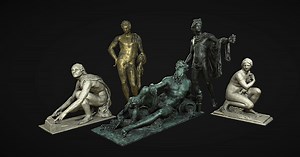 Baroque Statues Pack AAA & Mobile Quality | 3D | Unity Asset Store