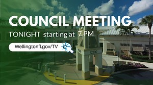 Interested in what's coming up at the Village Council meeting tonight? Check out the agenda at wellingtonfl.gov/publicmeetings  PLEASE NOTE: Tonight's meeting begins at 6:30 PM ⏰ In addition to attending in-person, here are your viewing options: Watch it on WellingtonTV (AT&T Uverse 99; Comcast 18) Online ➡️ Wellingtonfl.gov/tv | Village of Wellington Florida | Facebook