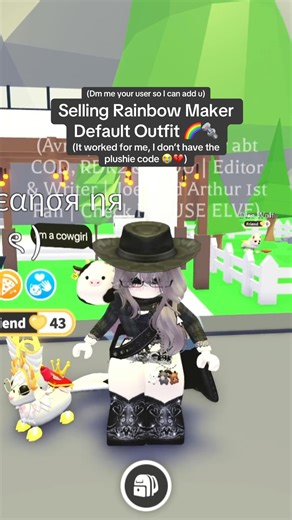 Rainbow Maker Item In Outfits Adopt Me 🌈🔩 #itz_me_avril #roblox #adoptme #robloxadoptme