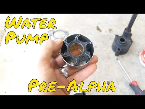 How to replace the sea pump (water pump) on a pre-alpha, MC1 Mercruiser Lower unit.