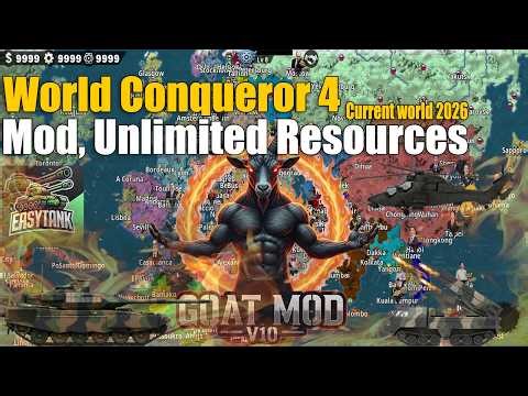 World Conqueror 4 Mod Unlimited Resources Big Map Current World Mod #wc4 #thegoatmod #strategygames