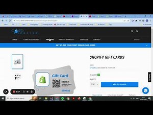 Custom-printed gift cards with Shopify POS | Physical gift cards