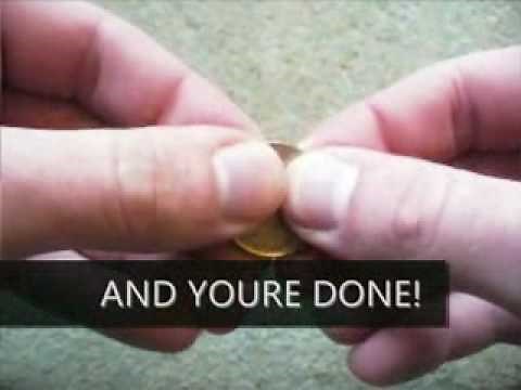 How to make fake coins for magic tricks like David Blaine