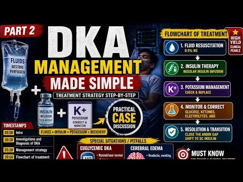 DKA Management Made Simple | Fluids, Insulin, Potassium & Practical Case | Part 2