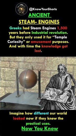 Lost ancient steam powered machines #shorts