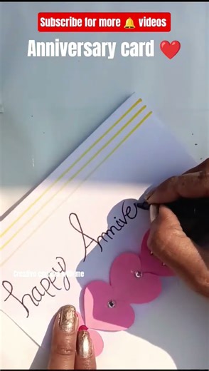 ANNIVERSARY CARD. DIY ANNIVERSARY CARD MAKING IDEAS. #anniversary #cardmaking #diy #viralvideo