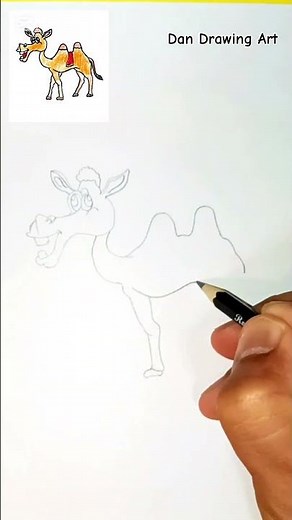 How to Draw Camel with Pencil |Tutorial Drawing step by step| Easy Draw for beginner