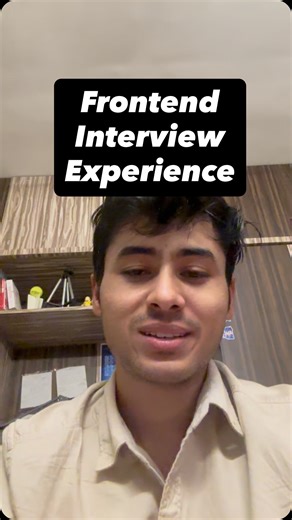 Saban on Instagram: "Frontend development interview experience"