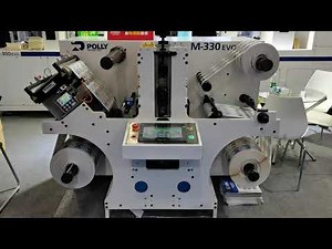 Affordable label high-speed compact semi-rotary die-cutting machine