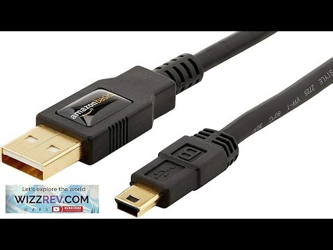 Amazon Basics USB A to Mini USB 2.0 Cable 480Mbps Transfer Speed
