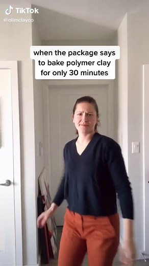 So how long do YOU bake your polymer clay for? My go-to is 48 minutes ... | Polymer Clay
