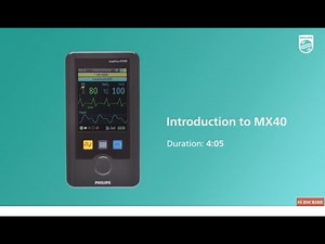 Introduction to the wearable Philips IntelliVue MX40 patient monitor