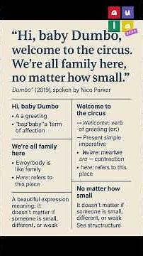 Learn English with Dumbo (2019) – Nico Parker's Line Explained