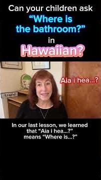 Lua: Bathroom (Hawaiian 2 Minute Language Lessons) #teachkidslanguages #easyhawaiian