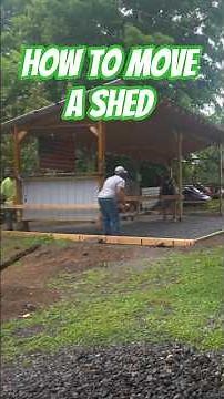 How to easily Move a Shed #construction #hack #teamwork