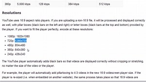 youtube video setting