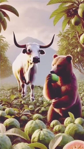 the oxen are working.