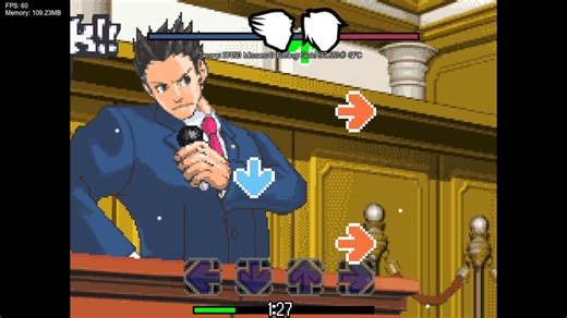 FNFx逆转裁判 法庭禁止说唱！