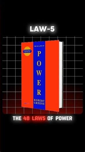 LAW-5 (So Much Depends on Reputation)🥷🏻 ||#48lawsofpower #psychology #shorts