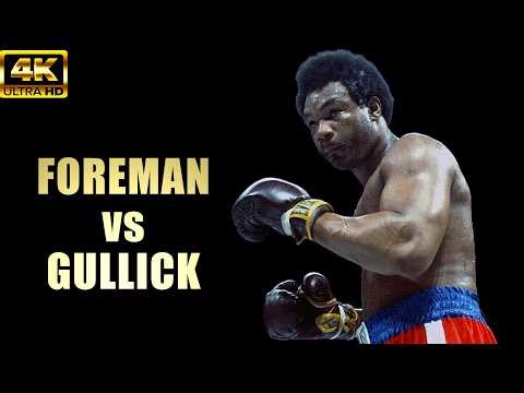 George Foreman vs Ted Gullick | KNOCKOUT Boxing Fight | 4K Ultra HD