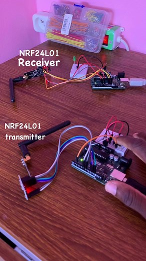 NRF24L01 Wireless communications Using 2 Arduino uno boards | Upload Ideas with Itamar