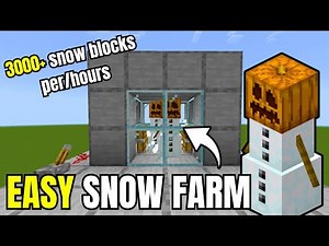 BEST Automatic Snow Farm Minecraft Bedrock 1.21 | Ap2earCraft