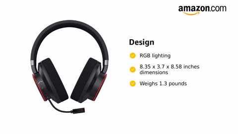 Sound BlasterX H6 USB Gaming Headset with 7.1 Virtual Surround Sound, Memory Foam Fabric Earpads, Hardware EQ Modes, Ambient Monitoring and RGB Lighting for PS4, Xbox One, Nintendo Switch, and PC