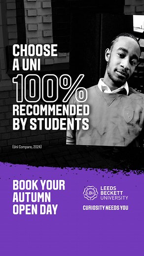 Remember to book your place at one of our Autumn Open Days. Talk to course teams, see facilities and meet current students. | Leeds Beckett University