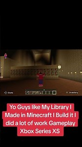 Minecraft Xbox Series XS Gameplay You Guys Like My Library I Made in Minecraft I did a lot of work