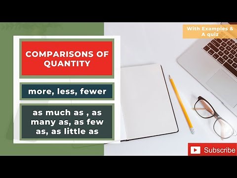 Learn English: COMPARISONS OF QUANTITY (more, less, fewer and ...)