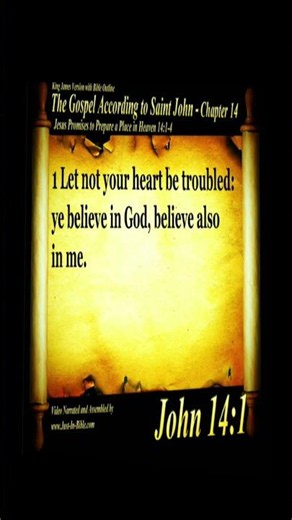 John 14:1. Number 33 Most Popular Bible Verse