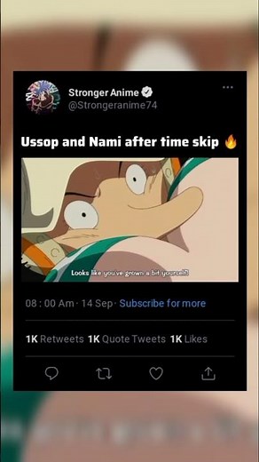 Nami and Ussop after time skip 🔥 #anime #nami #ussop #onepiece