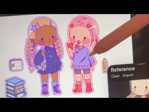 Live illustrating for the Pocket Japanese app