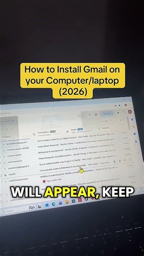 How to Install Gmail on Your Computer/Laptop (2026) #shorts