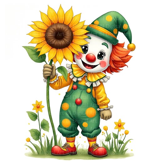 Cute Clown Clipart Set – 22 Circus Clowns, Kids Birthday Party Clipart, Nursery Decor, Toddler Illustration, JPG Images, Digital Download - Etsy