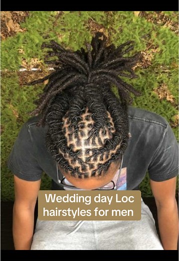 Stylish Loc Hairstyles for Men's Wedding Day