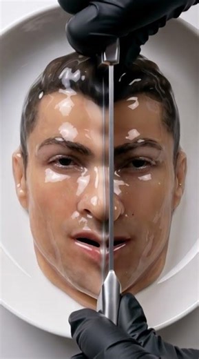Ronaldo CR7 Cake Cutting ASMR - Satisfying ASMR - Crispy Sounds On ! #asmrcutting #asmr #ai