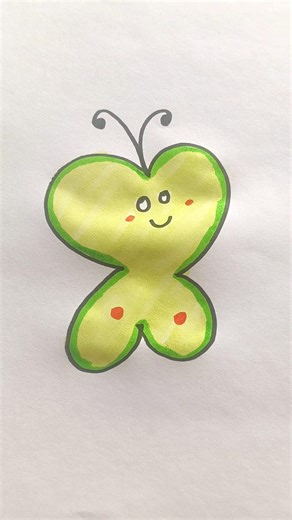 How to Colour Butterfly 🦋 for Kids #drawing #cricket #trending #viral #youtubeshorts #art #kids