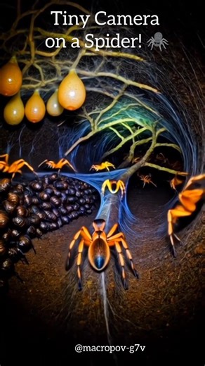 🕷️ Spider POV: Exploring a Massive Underground Colony | Tiny Camera Nature Documentary #shorts