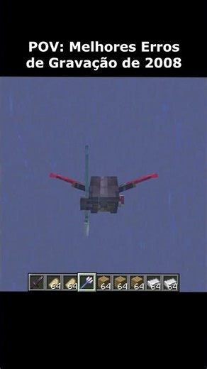 POV: Melhores Erros de Gravação do Minecraft de 2008 #minecraft