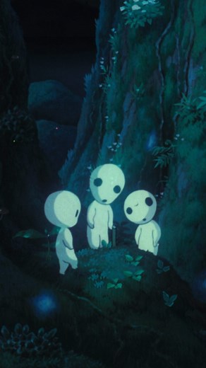 Filmoment ® on Instagram: "Princess Mononoke (1997), Hayao Miyazaki Kodama are tree spirits appeared in Princess Mononoke. They are children of old trees, and are a sign that the forest is healthy."