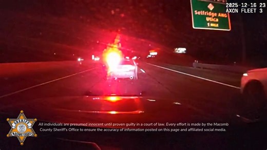 Macomb County Sheriff's Office on Instagram: "MULTI-AGENCY RESPONSE LEADS TO ARREST FOLLOWING STOLEN VEHICLE INCIDENT Harrison Township, MI – Yesterday, December 16, 2025, at approximately 11:21PM, Macomb County Sheriff’s Office Deputies were alerted to an alleged stolen vehicle being tracked by Michigan State Police while traveling eastbound on I-94 near 12 Mile Road. Deputies responded to the area of eastbound I-94 and North River Road in Harrison Township. Deputies activated lights and sirens