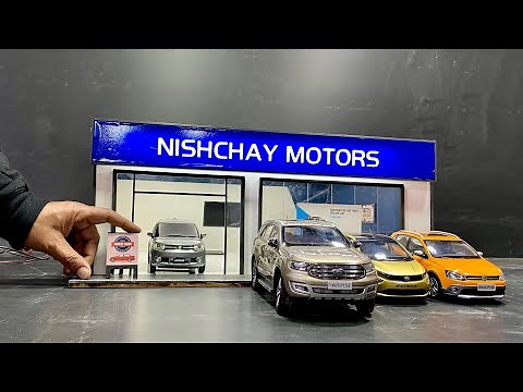 DIY Miniature Used Cars Dealership Diorama for Diecast Model Cars | Easy to make