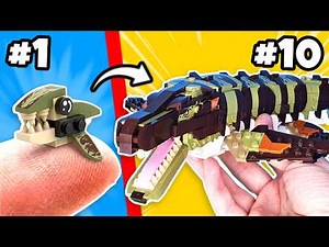 Building EVERY Jurassic World Dinosaur in LEGO...